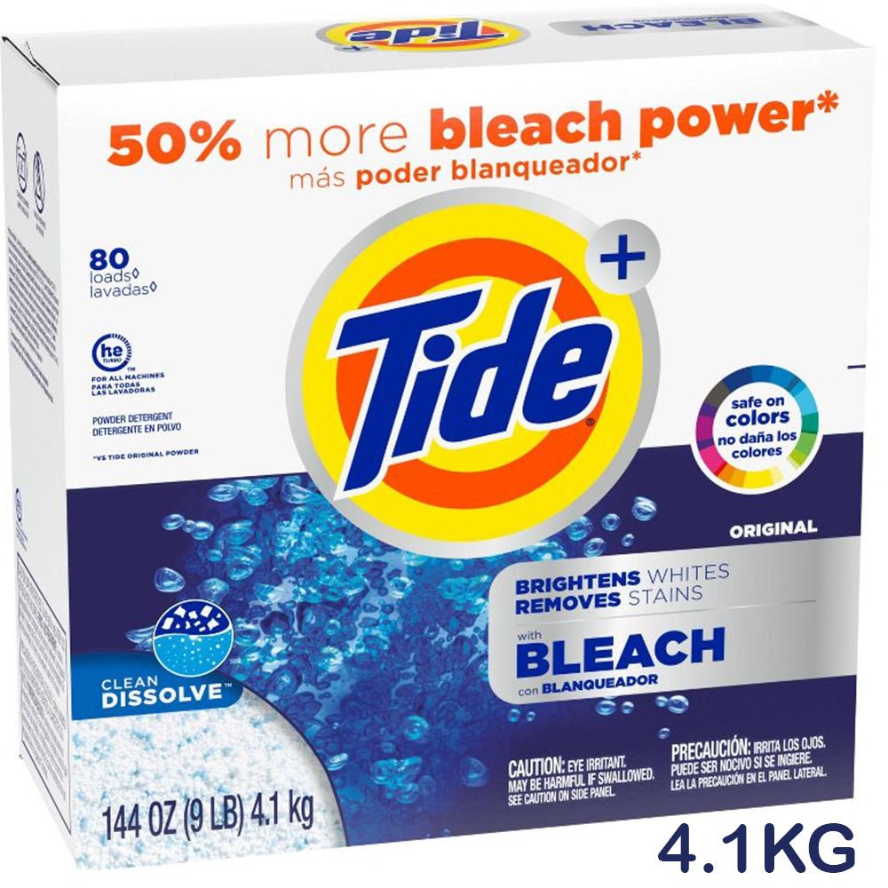 Tide - Laundry Detergent Powder with Bleach 4.1KG