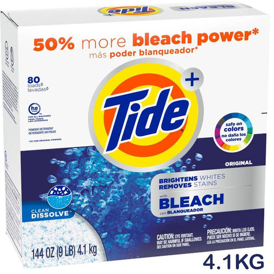 Tide - Laundry Detergent Powder with Bleach 4.1KG