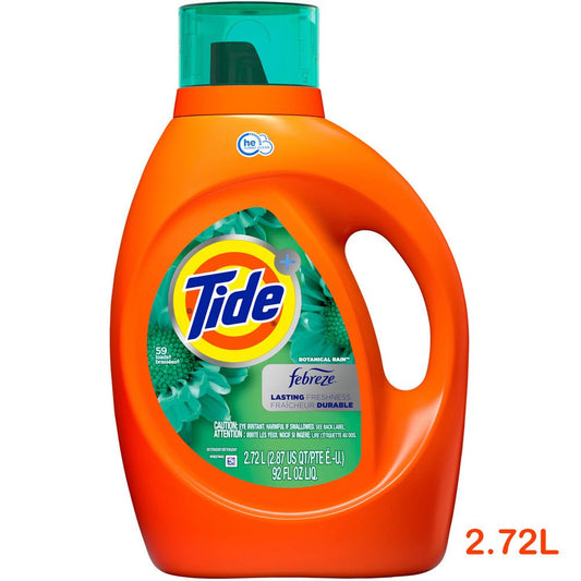 Tide - Laundry Liquid Detergent Febreze Botanical Rain 2.72L