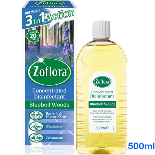 ZOFLORA - Concentrated Antibacterial Disinfectant - Bluebell Woods 500ml