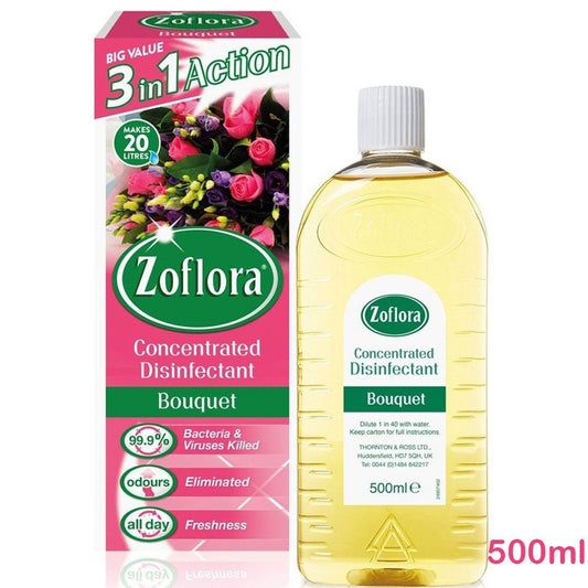 ZOFLORA - Concentrated Antibacterial Disinfectant - Bouquet 500ml