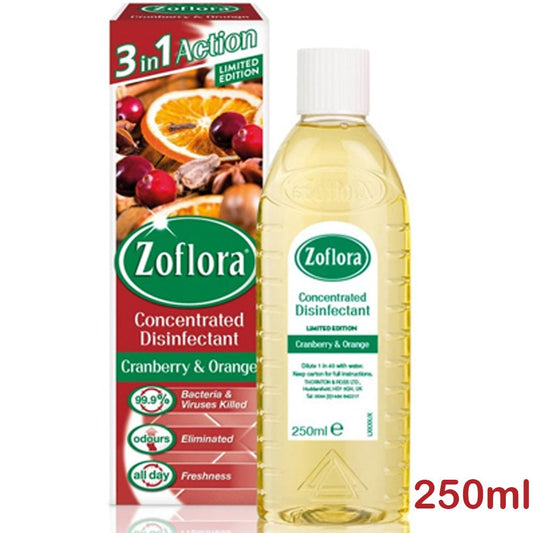 ZOFLORA - Concentrated Antibacterial Disinfectant - Cranberry & Orange 250ml