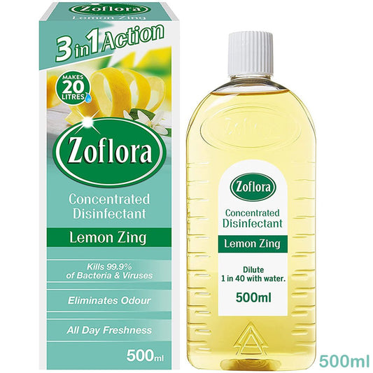 ZOFLORA - Concentrated Antibacterial Disinfectant - Lemon Zing 500ml
