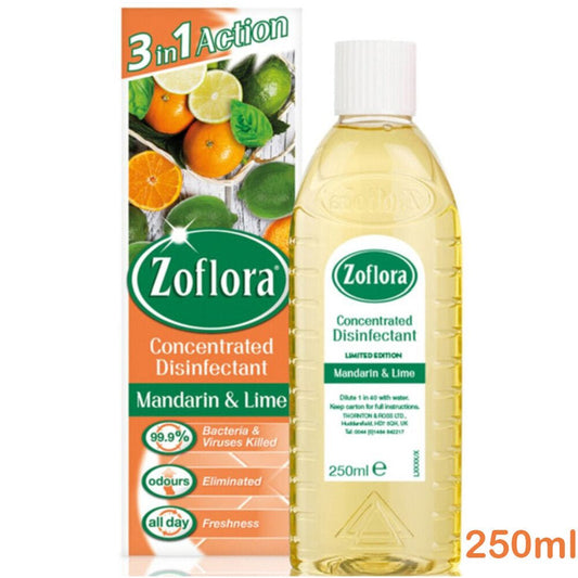 ZOFLORA - Concentrated Antibacterial Disinfectant - Mandarin & Lime 250ml